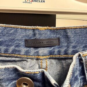 Prada Light Blue Denim Trousers